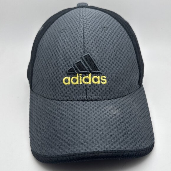 ADIDAS Hat Cap  Black Gray Baseball Cap Hat Adjustable - Picture 1 of 5
